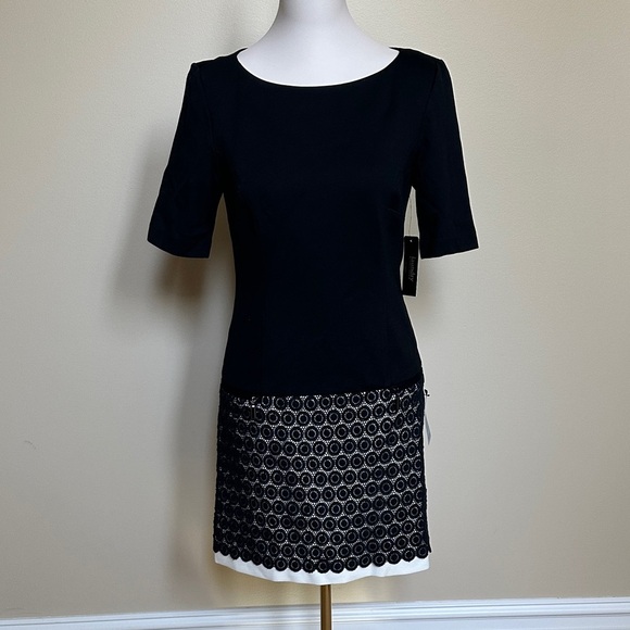 Laundry By Shelli Segal Black Mini Dress NWT - Picture 1 of 4